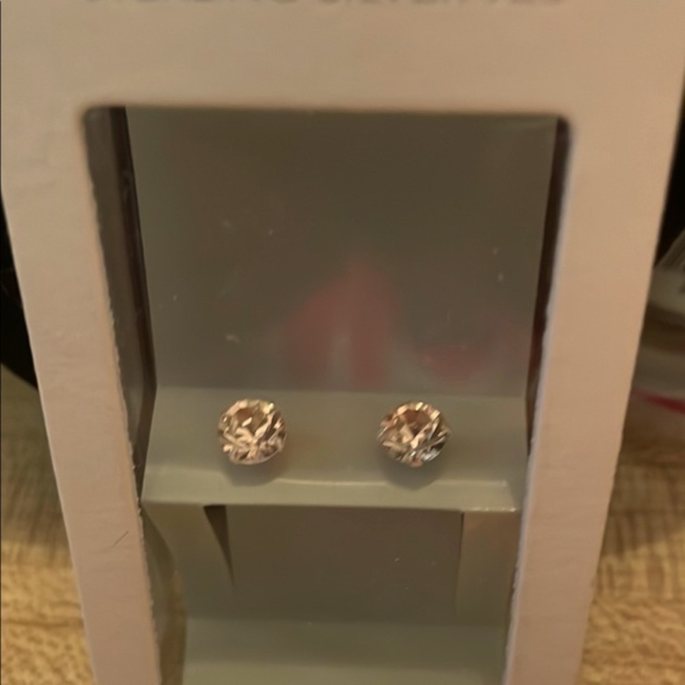 Champagne Pink  zirconia Studs.
